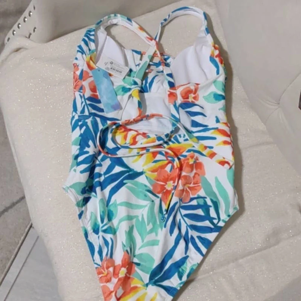 Women's Slimming Control Tropical Print - Small